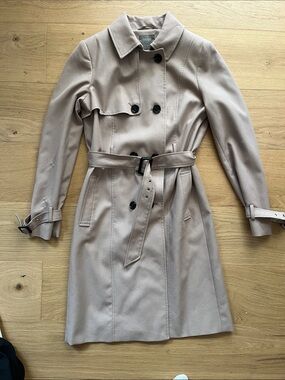 Oasis Taupe Trench Coat with Belted Waist